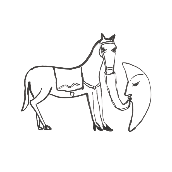 Goodbye Horses logo
